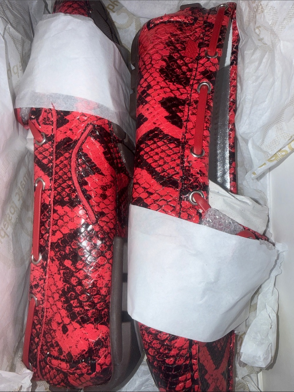 Marc Joseph Cypress Hill Red Viper Loafers Women’s 6.5 NWT w/ Box - Picture 6 of 7